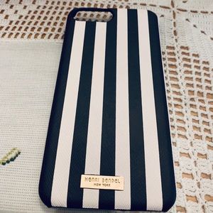 Henri Bendel signature saffiano iPhone 8 Plus case